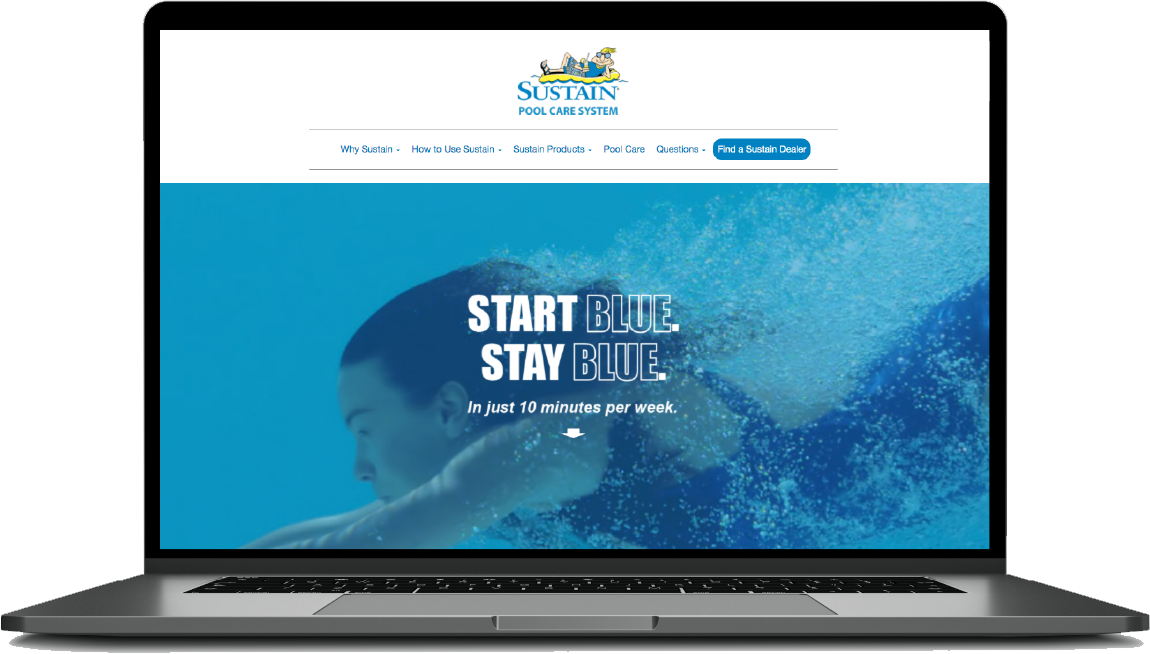 Sustain Pool Care Website Sample